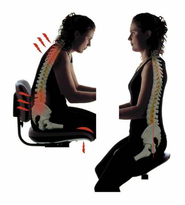 Как ортопедический стул седло влияет на позвоночник по сравнению с обычным